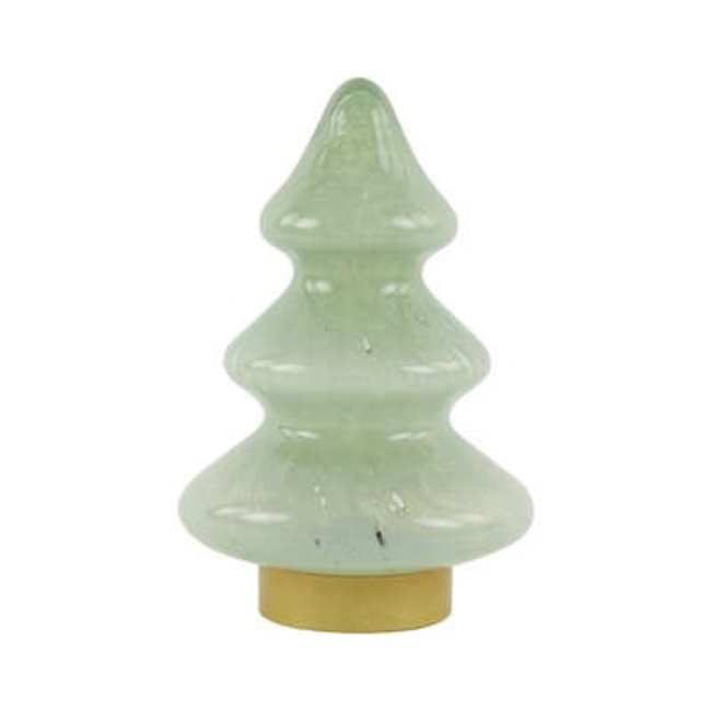 Light en Living Tafellamp LED Ø19x28 cm TREE glas mint groen+goud