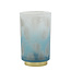 Light & Living Tafellamp LED PEACOCK glas  turquoise+goud - 2 maten