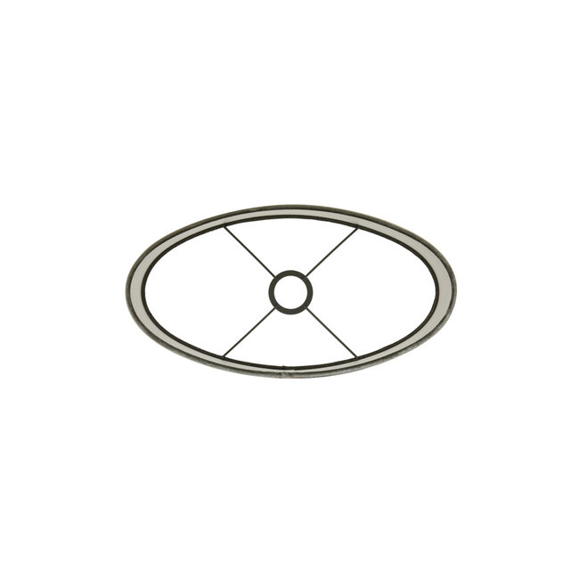 Light en Living Lampenkap ovaal recht smal ZINC taupe - diverse afmetingen