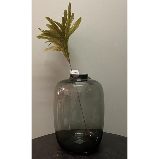 Light en Living Vaas Ø25x35 cm KEIRA glas grijs