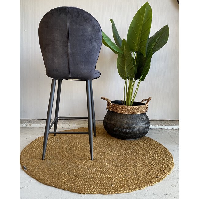 WoonMax Barstoel Fast Goldy - Antraciet, Cognac of Groen