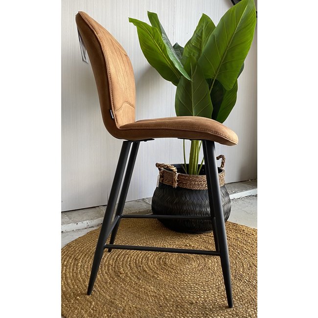 WoonMax Barstoel Sprint Zorro - Antraciet, Cognac of Groen