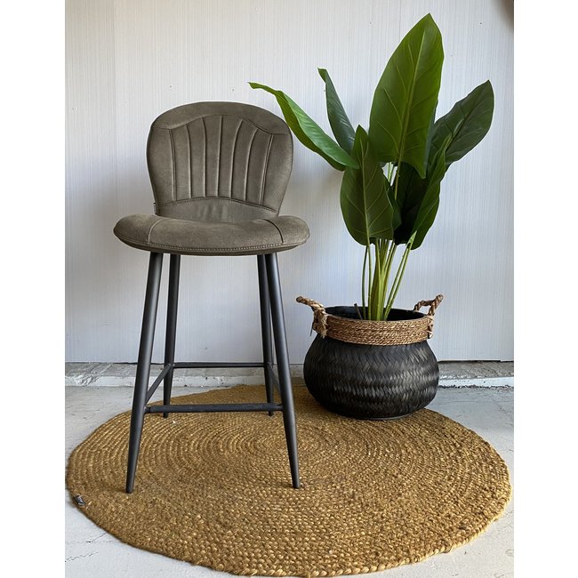 WoonMax Barstoel Sprint Zorro - Antraciet, Cognac of Groen