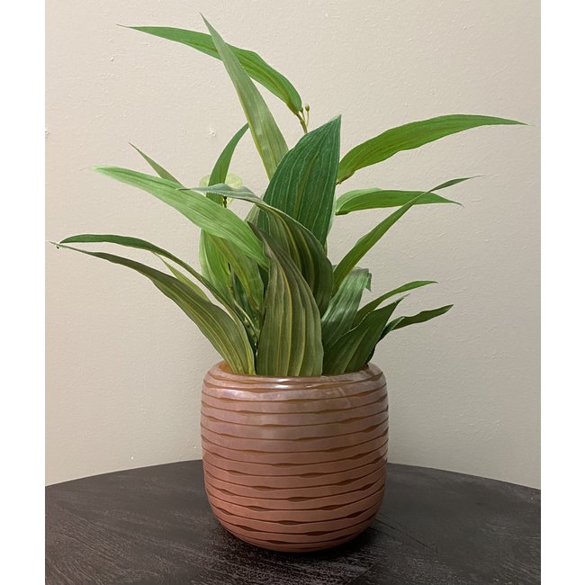 Light en Living Vaas BOWIE glas perzik-bruin - Diverse afmetingen