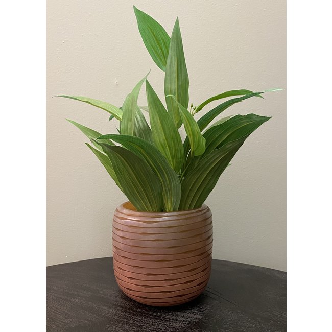 Light en Living Vaas BOWIE glas perzik-bruin - Diverse afmetingen