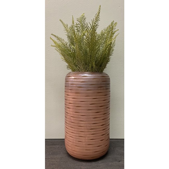 Light en Living Vaas BOWIE glas perzik-bruin - Diverse afmetingen