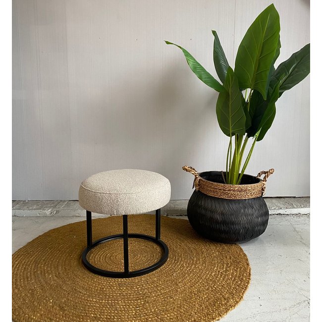 Le Chair Poef Escabel  Ø45 - Alpine Beige