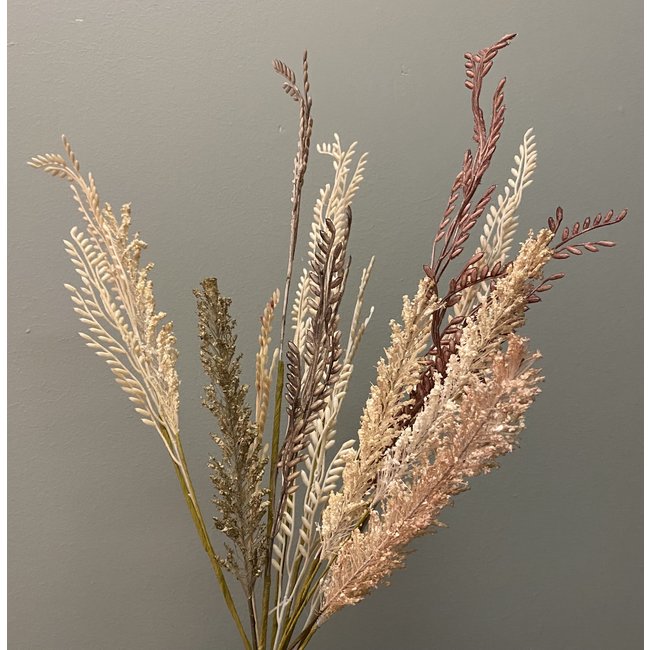 Parlane Ornament 10x2x53 cm WILD GRASS ivoor-roodbruin-groen