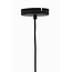 Light en Living Hanglamp Ø21x37 cm LEKAR zwart+smoke glas