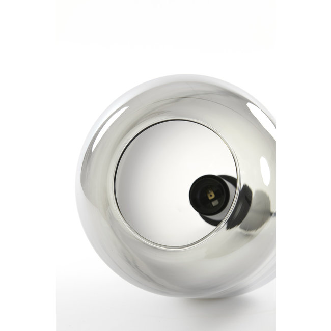 Light en Living Hanglamp Ø22x52 cm LEKAR zwart+smoke glas