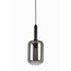 Light en Living Hanglamp Ø22x52 cm LEKAR zwart+smoke glas