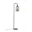 Light & Living Vloerlamp 32x28x155 cm LEKAR zwart+smoke glas hoog