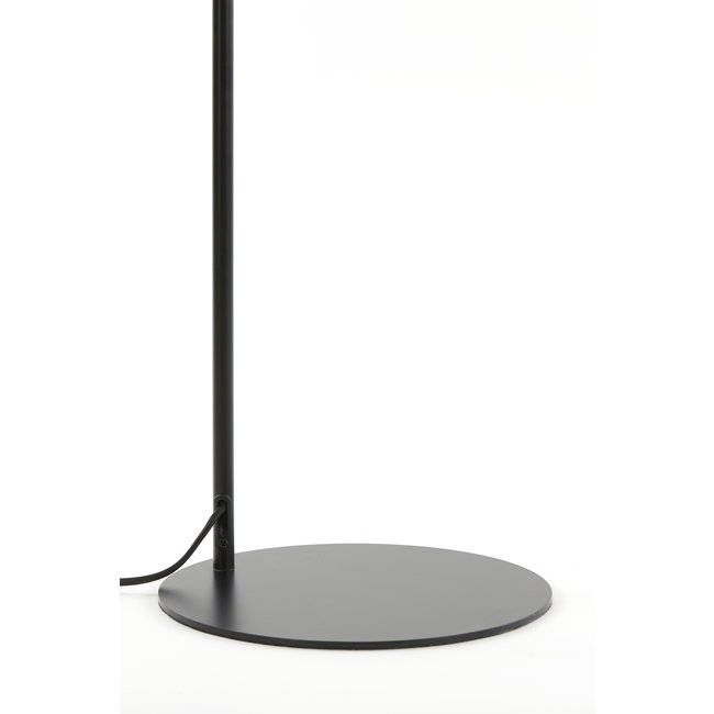 Light en Living Vloerlamp 32x28x155 cm LEKAR zwart+smoke glas hoog