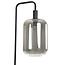 Light & Living Vloerlamp 32x28x155 cm LEKAR zwart+smoke glas hoog