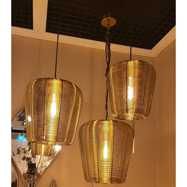 Light & Living Hanglamp Adeta zwart of goud - meerdere afmetingen