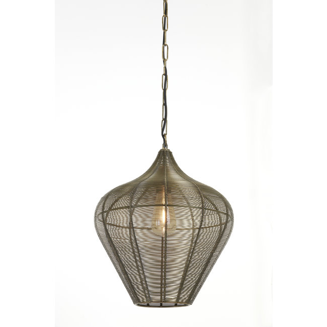 Light en Living Hanglamp ALVARO antiek  brons - Diverse maten
