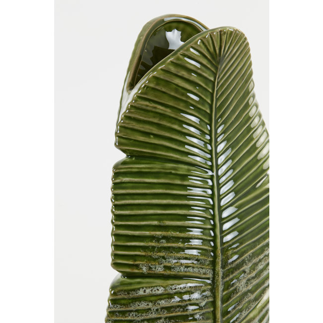 Light en Living Vaas LOU keramiek groen -  2 maten