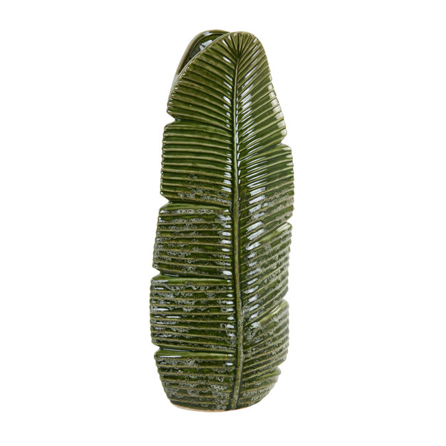 Light en Living Vaas LOU keramiek groen -  2 maten