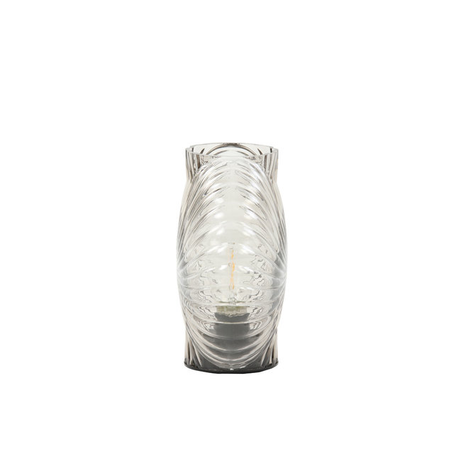 Light en Living Tafellamp LED MILADO  glas zand - 16,5 x 7 x 16,5 cm
