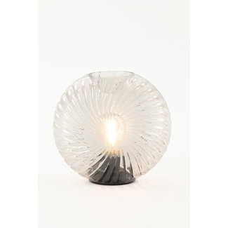 Light en Living Tafellamp LED MILADO  glas zand - 16,5 x 7 x 16,5 cm