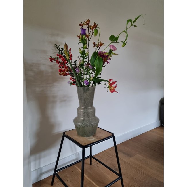 Light en Living Vaas TROSMU glas  grijs-groen - 2 maten