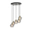 Light & Living Hanglamp 5L Ø61x66 cm RAKEL antiek  brons+smoke