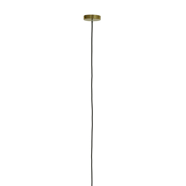 Light en Living Hanglamp MEDINA antiek  brons+glas smoke 2 maten