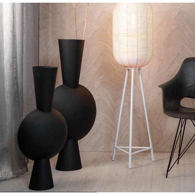 Light en Living Vaas KAVANDU mat zwart - 3 maten