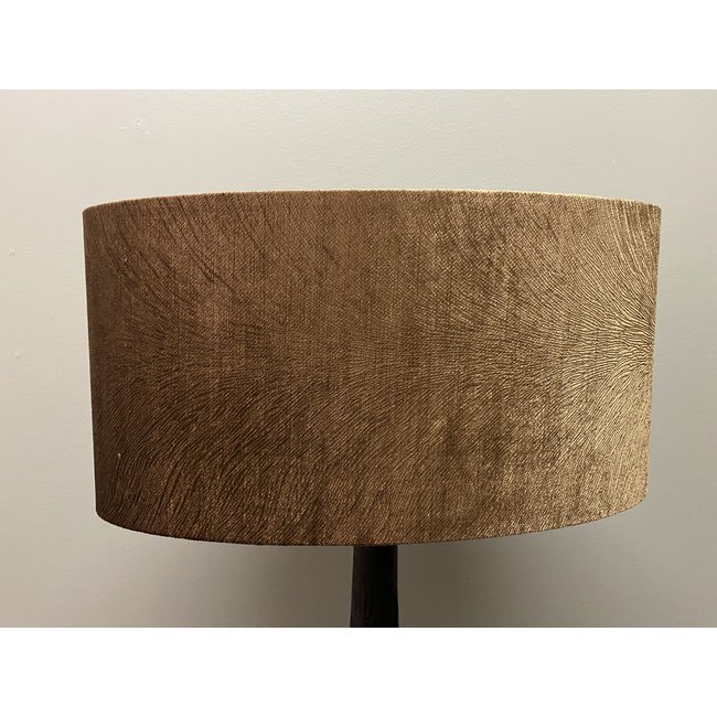 Light en Living Kap ovaal recht smal 38-17,5-19 cm  LUBIS bruin