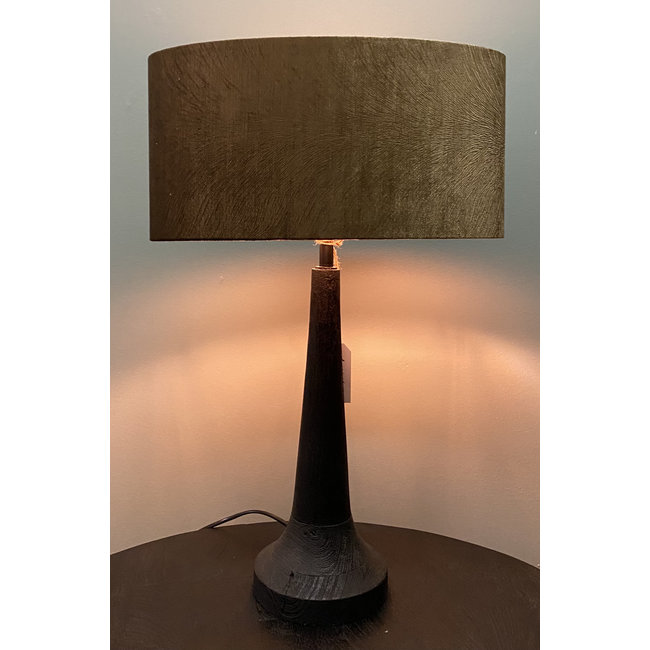 Light en Living Kap ovaal recht smal 38-17,5-19 cm  LUBIS bruin