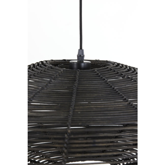 Light en Living Hanglamp Ø51x21 cm MATAKA rotan  donker bruin