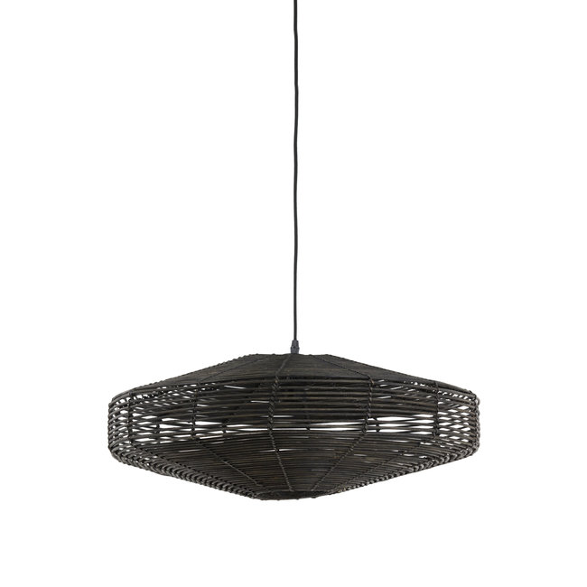 Light en Living Hanglamp Ø51x21 cm MATAKA rotan  donker bruin