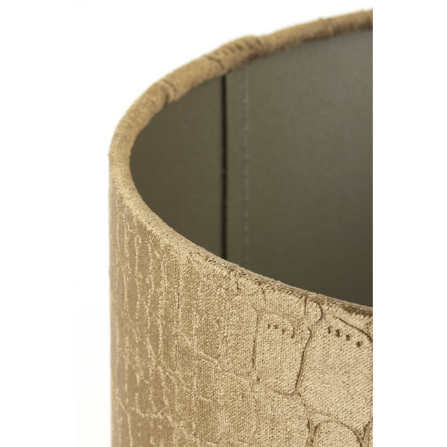 Light en Living Lampenkap cilinder PRAYA bruin - 2 maten