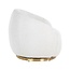 Richmond Interiors  Draaifauteuil Jago White Bouclé / Brushed gold (Copenhagen 900 Bouclé White)