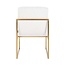 Richmond Interiors  Stoel Lizzy White Bouclé / gold (Copenhagen 900 Bouclé White)