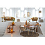 Light en Living Hanglamp MISTY goud+glas  amber goud - 2 maten