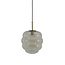 Light en Living Hanglamp MISTY goud+glas  amber goud - 2 maten
