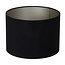 Light en Living Lampenkap cilinder VELOURS zwart-taupe - diverse maten