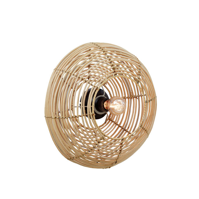 Light & Living WandlamWandlamp Ø50x20 cm MILAN rotan  naturelp Ø40x15 cm MILAN rotan  naturel - Copy