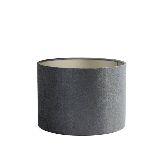 Light en Living Lampenkap cilinder 30-30-21 cm LUBIS grijs