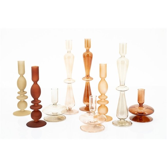 By Boo Set van 3 kandelaren Aurora Peach