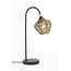 Light en Living Tafellamp 27x20x61 cm ALVARO antiek  brons+mat zwart