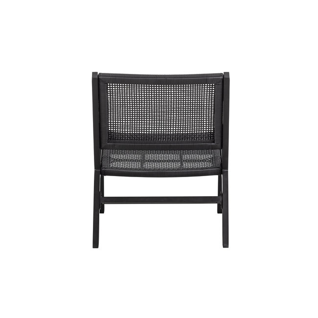 Woood Pem Fauteuil Met Armleuning Aluminium Zwart