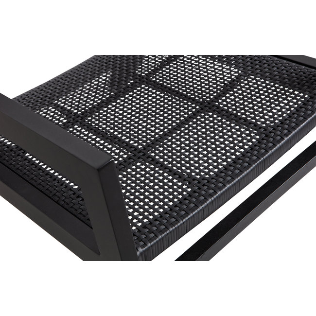 Woood Pem Fauteuil Met Armleuning Aluminium Zwart