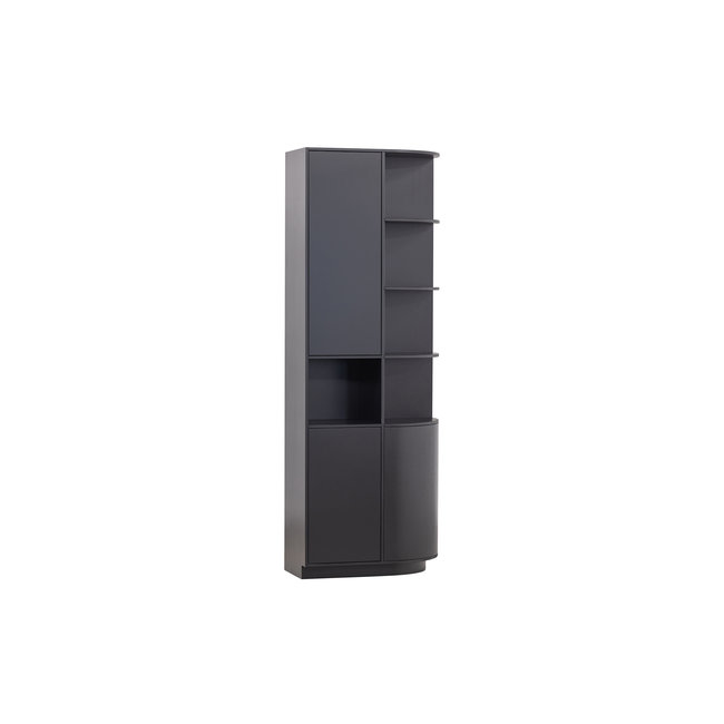 Woood Finca Opbergkast Rond Rechts 78 Cm Zwart [fsc]