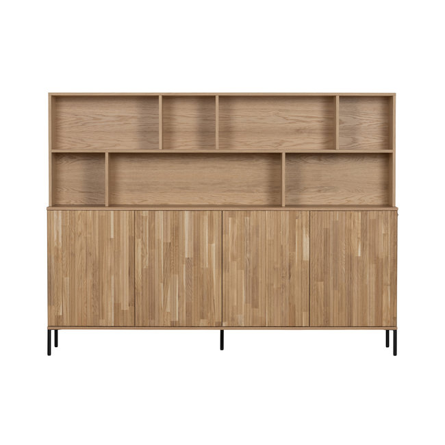 Woood New Gravure Wandkast Eiken Blanke Lak [fsc]