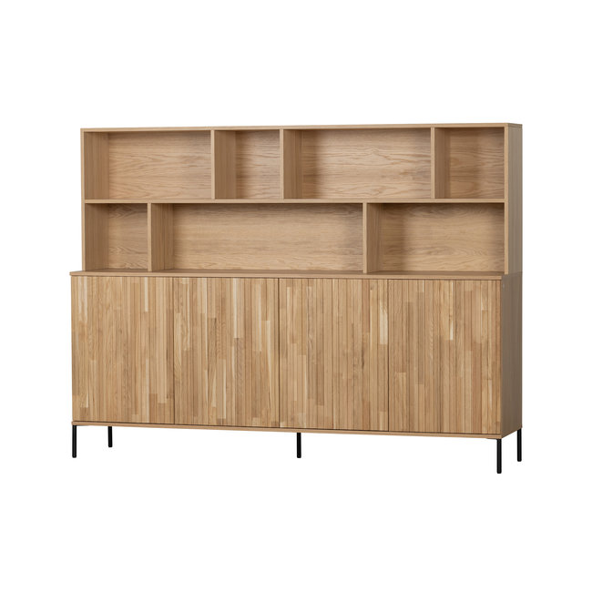 Woood New Gravure Wandkast Eiken Blanke Lak [fsc]