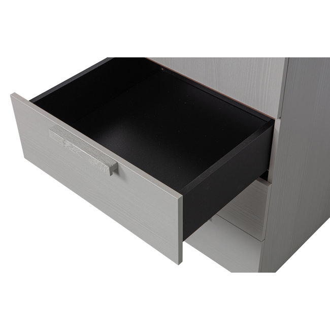 Woood Rens - 1 Drs Hang/legkast Greep Lang Noten/kiezelgrijs [fsc]