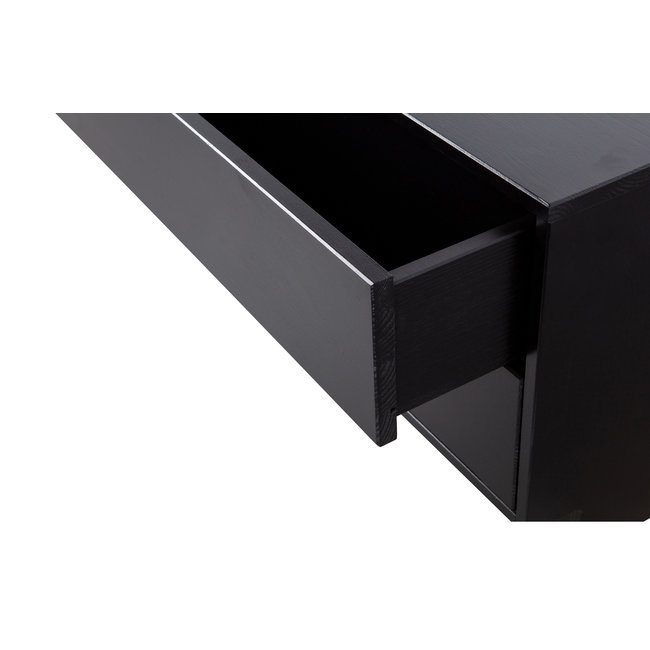 Woood Finca Tv Meubel 75cm Grenen Zwart [fsc]