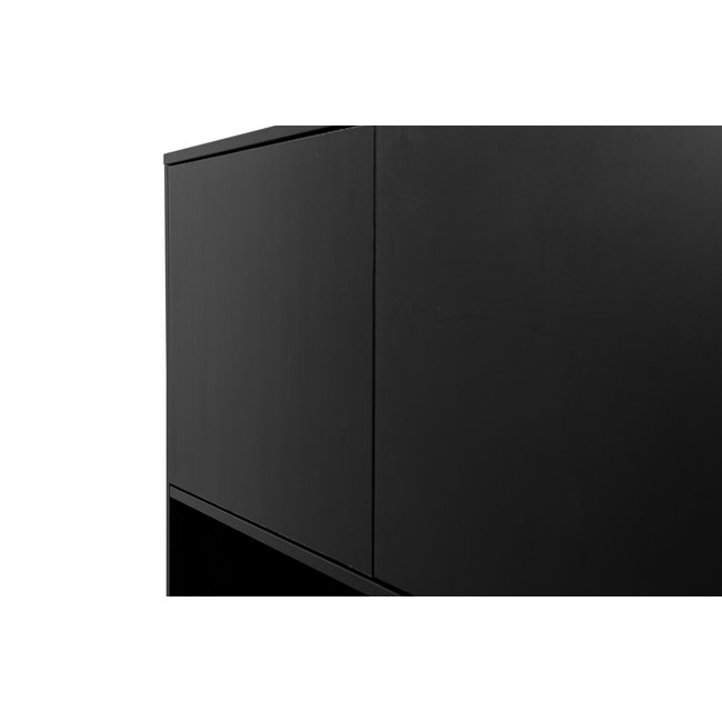 Woood Finca Buffet-/ Drankkast Grenen Diep Zwart [fsc]